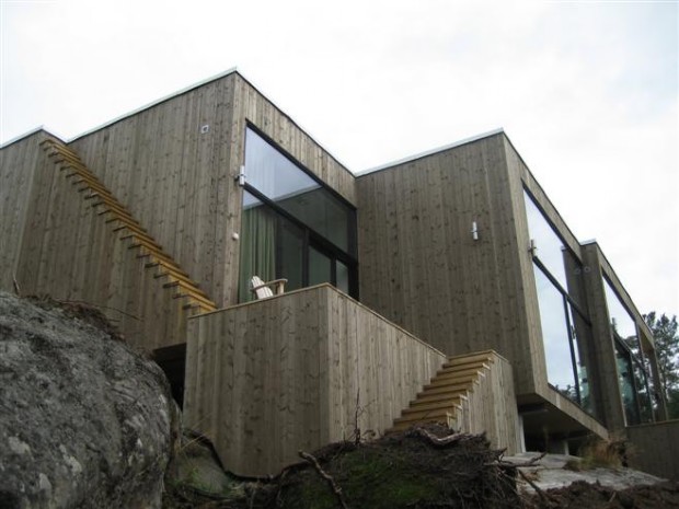 Modern villa på klippan